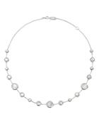 Ippolita Sterling Silver Lollitini Mother-of-pearl & Clear Quartz Crystal Doublet Statement Necklace, 16-18
