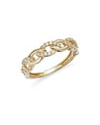 Bloomingdale's Diamond Link Ring In 14k Yellow Gold, 0.20 Ct. T.w. - 100% Exclusive