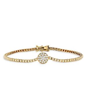 Bloomingdale's Diamond Circle Station Tennis Bracelet In 14k Yellow Gold, 0.75 Ct. T.w. - 100% Exclusive