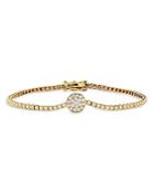 Bloomingdale's Diamond Circle Station Tennis Bracelet In 14k Yellow Gold, 0.75 Ct. T.w. - 100% Exclusive