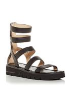 Stuart Weitzman Women's Gala Lift Caged Gladiator Sandals