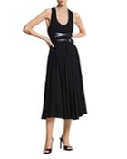 Michael Kors Collection Smocked Silk Dress