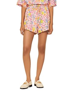 Sandro Judy Printed Drawstring Shorts