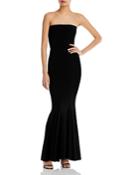 Norma Kamali Fishtail Strapless Gown