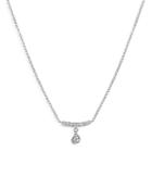 Meira T 14k White Gold Diamond Drop Necklace, 18