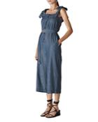 Whistles Cropped Chambray Jumpsuit