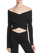Kendall + Kylie Off-the-shoulder Sweater Top