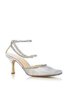 Nalebe Women's Stellar Mesh Kitten Heel Pumps