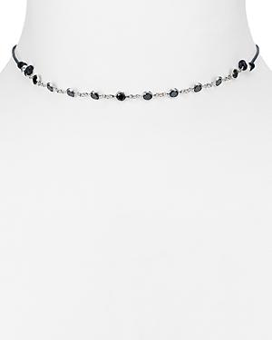 Vanessa Mooney Cyndi Leather Choker Necklace, 13