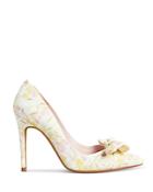 Ted Baker Women's Neomah Pointed Toe Magnolia Print High Heel Pumps