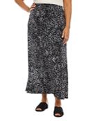 Karen Kane Plus Dot Print Maxi Flare Skirt