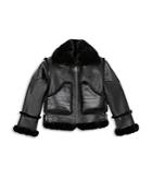 The Kooples Cropped Faux Leather Coat