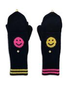 Kerri Rosenthal Mr. Smiley Cashmere Pop Top Mittens