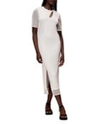 Whistles Keyhole Sequin Midi Dress