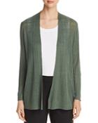 Eileen Fisher Ribbed Open-front Cardigan