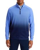 Peter Millar Perth Dip Dyed 4-way Stretch Classic Fit Quarter Zip Mock Neck Sweater