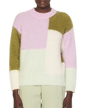 Sandro Paz Color Blocked Sweater