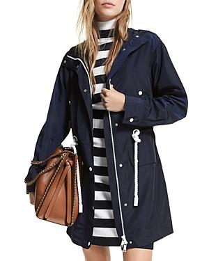 Michael Michael Kors Rope Trim Hooded Anorak