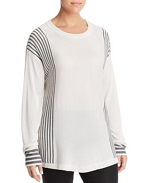 B Collection By Bobeau Curvy Cleo Stripe Lightweight Sweater