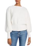 French Connection Mozart Popcorn-knit Cotton Sweater