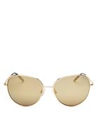 Dolce & Gabbana Mirrored Round Sunglasses, 58mm