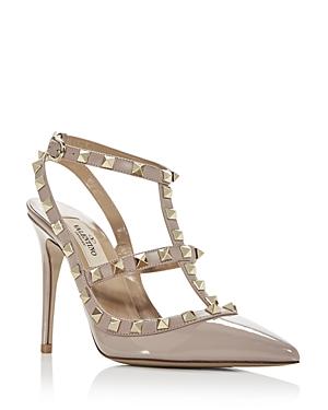 Valentino Garavani Women's Rockstud Cage Leather Pumps With Studs