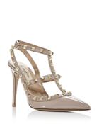 Valentino Garavani Women's Rockstud Cage Leather Pumps With Studs