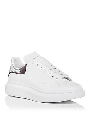 Alexander Mcqueen Men's Oversized Distressed Heel Low Top Sneakers