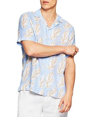 Frescobol Carioca Roberto Leaf Print Shirt