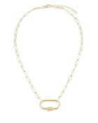 Adinas Jewels Oval Link Pendant Necklace, 17