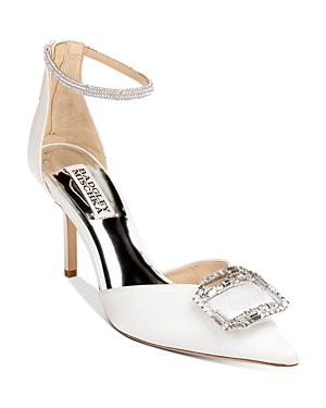 Badgley Mischka Women's Marlow Pointed Toe Zipper High Heel Pumps