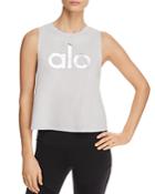 Alo Yoga Signature Cropped Logo Tank
