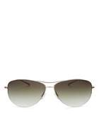 Oliver Peoples Men's Strummer Brow Bar Aviator Sunglasses, 63mm