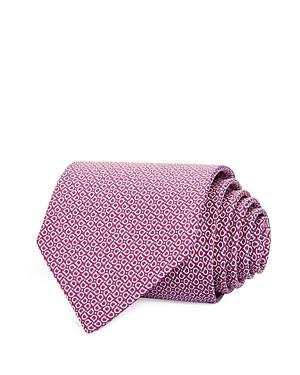 Salvatore Ferragamo Micro Gancini Print Silk Classic Tie