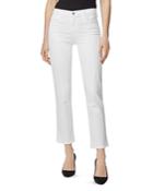 J Brand Adele Straight Ankle Jeans In Blanc