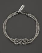John Hardy Classic Chain Silver Knot Station Bracelet