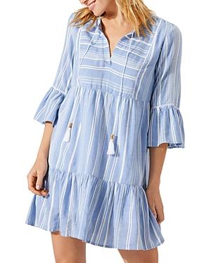 Tommy Bahama Just Beachy Striped Swim Cover-up Dress