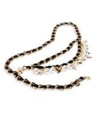 Lele Sadoughi Women's Pretty In Punk Charm Chain Belt