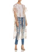 Billy T Embroidered Mesh Duster Kimono