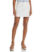 Ag Vera Denim Mini Skirt In 1 Year Bare White