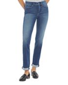 Nydj Sheri Slim Ankle Cuffed Jeans In Bluewell