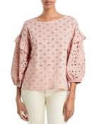 Status By Chenault Cotton Eyelet Blouse
