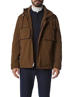 Andrew Marc Zenith Waxed Hooded Shirt Jacket