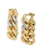 Allsaints Two-tone Chain Front-to-back Earrings
