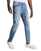 Reiss Cove Washed Blue Tapered Slim Fit Jeans