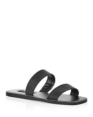 Aqua Women's Glow Stud-embellished Slide Sandals - 100% Exclusive