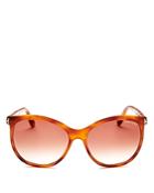 Tom Ford Geraldine Square Mirrored Sunglasses, 57mm - 100% Exclusive