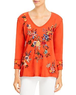 Johnny Was Pina Embroidered Top