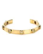 Tory Burch Milgrain Logo Cuff