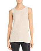 Marled Rolled Edge Sweater-knit Tank
